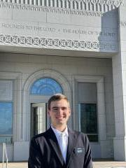 During Home MTC he went to the Orem, Utah temple. We are pretty sure his smile has never been bigger.