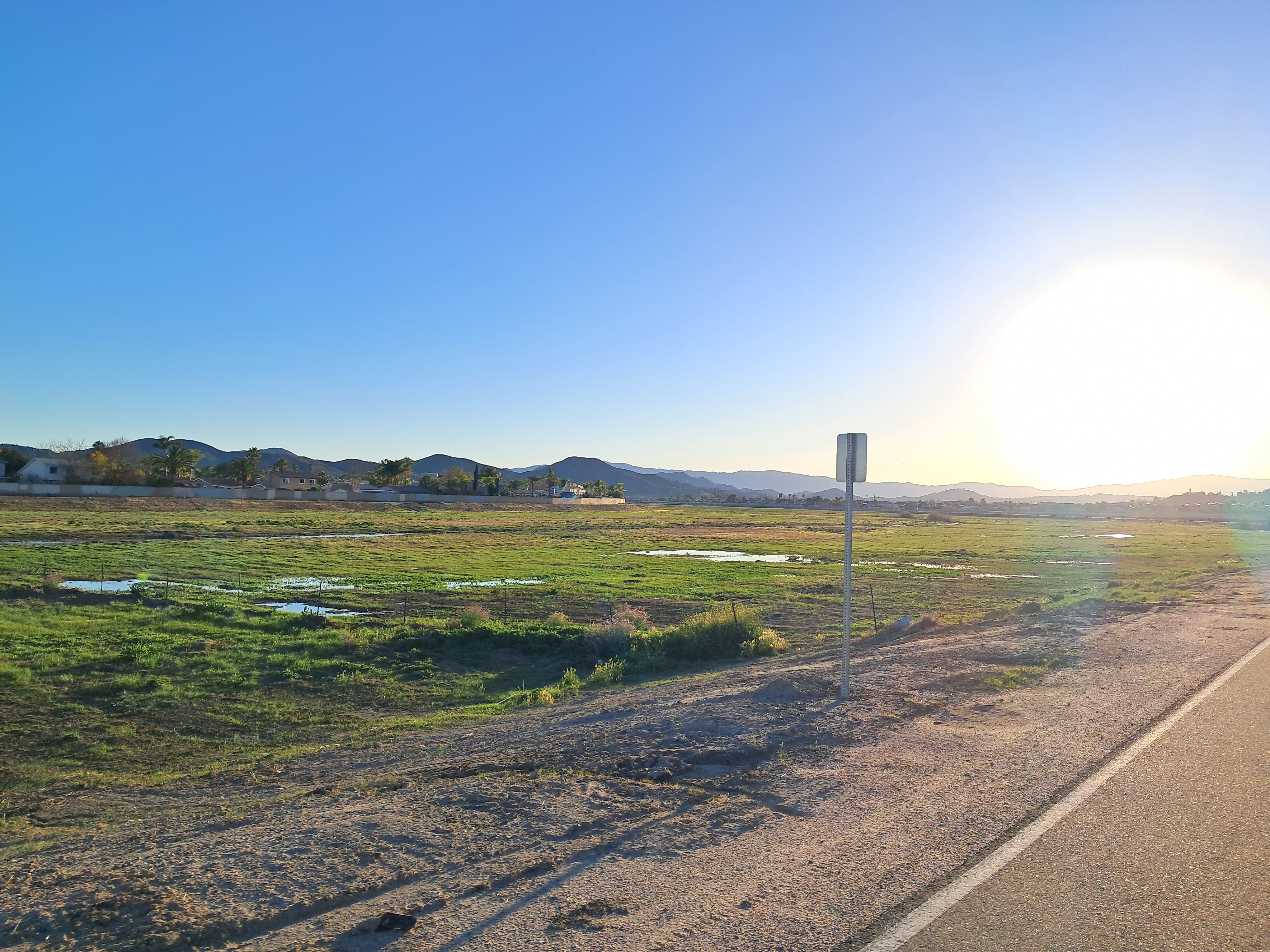 Sunday. The flood plains of California.
I got to cross off riding on the Salt Creek Trail. We were biking to dinner
and this was the most direct path.