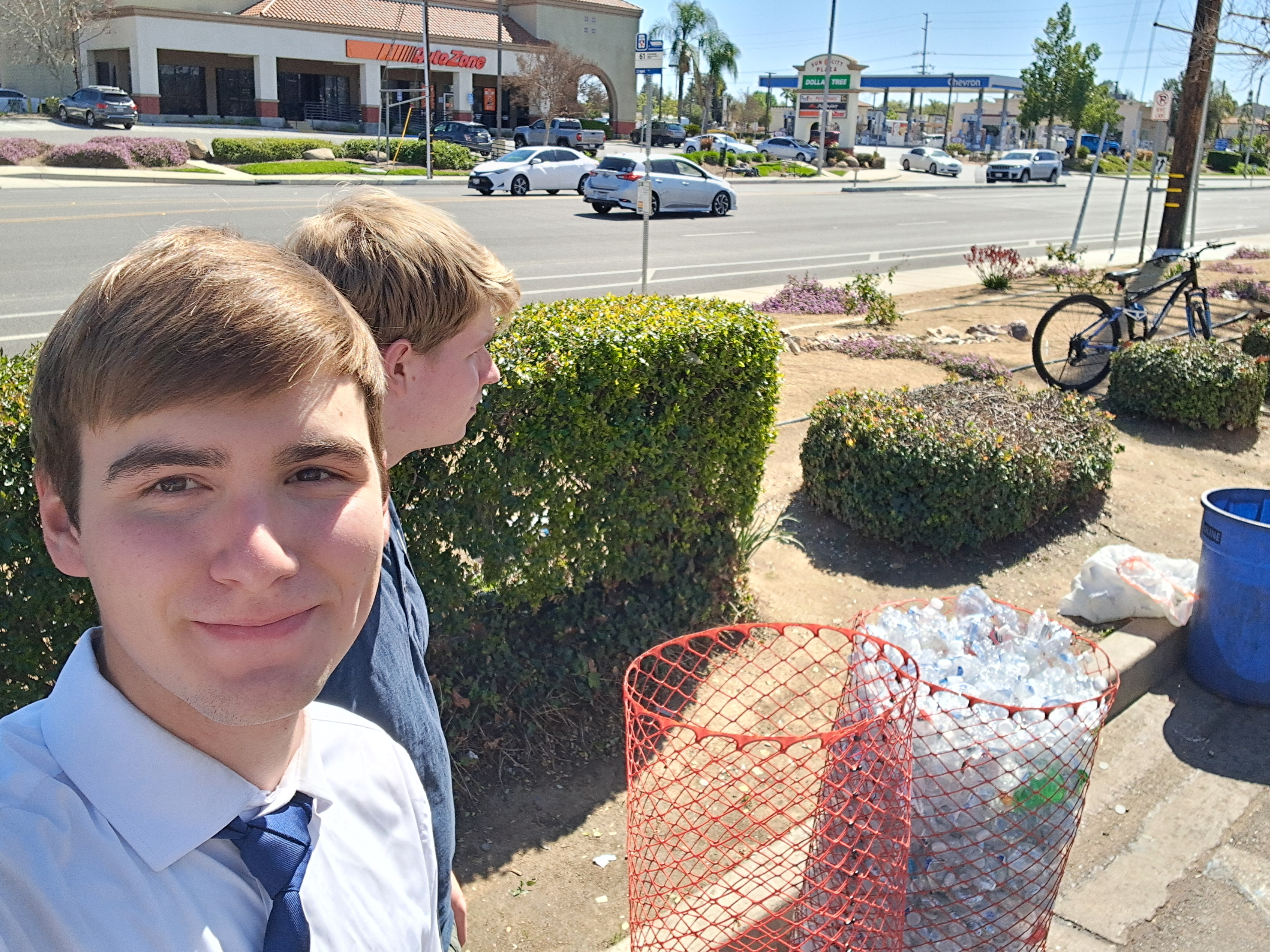 Monday. Preparation day.
Taking all of our bottles to the CRV.