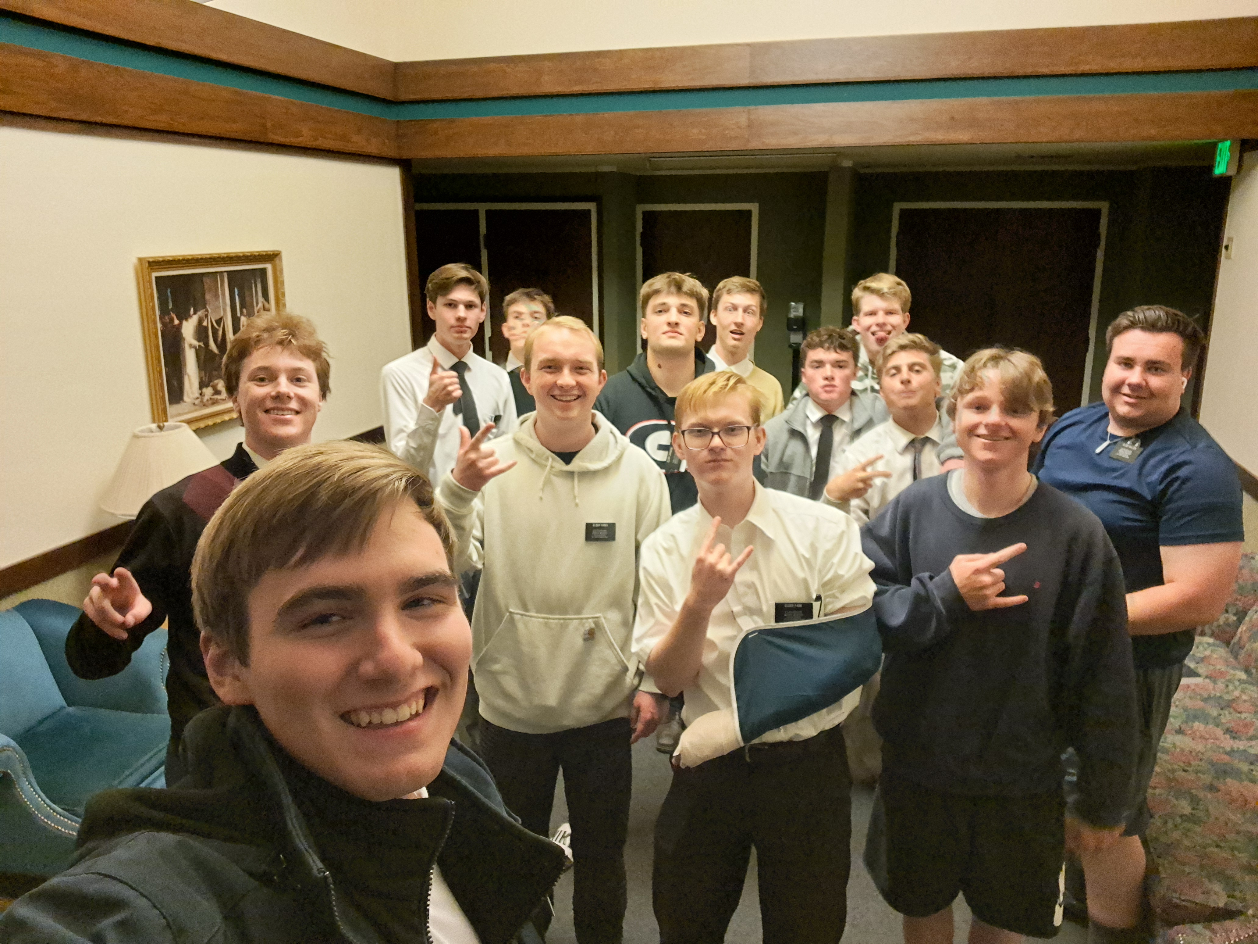 Saturday. All the Elders in The Zone came together to end Zone-wide exchanges and
also see boards. (Who is going where for transfers and who we are going
with) Elder Barringer and I are staying companions and we are both being
transferred.