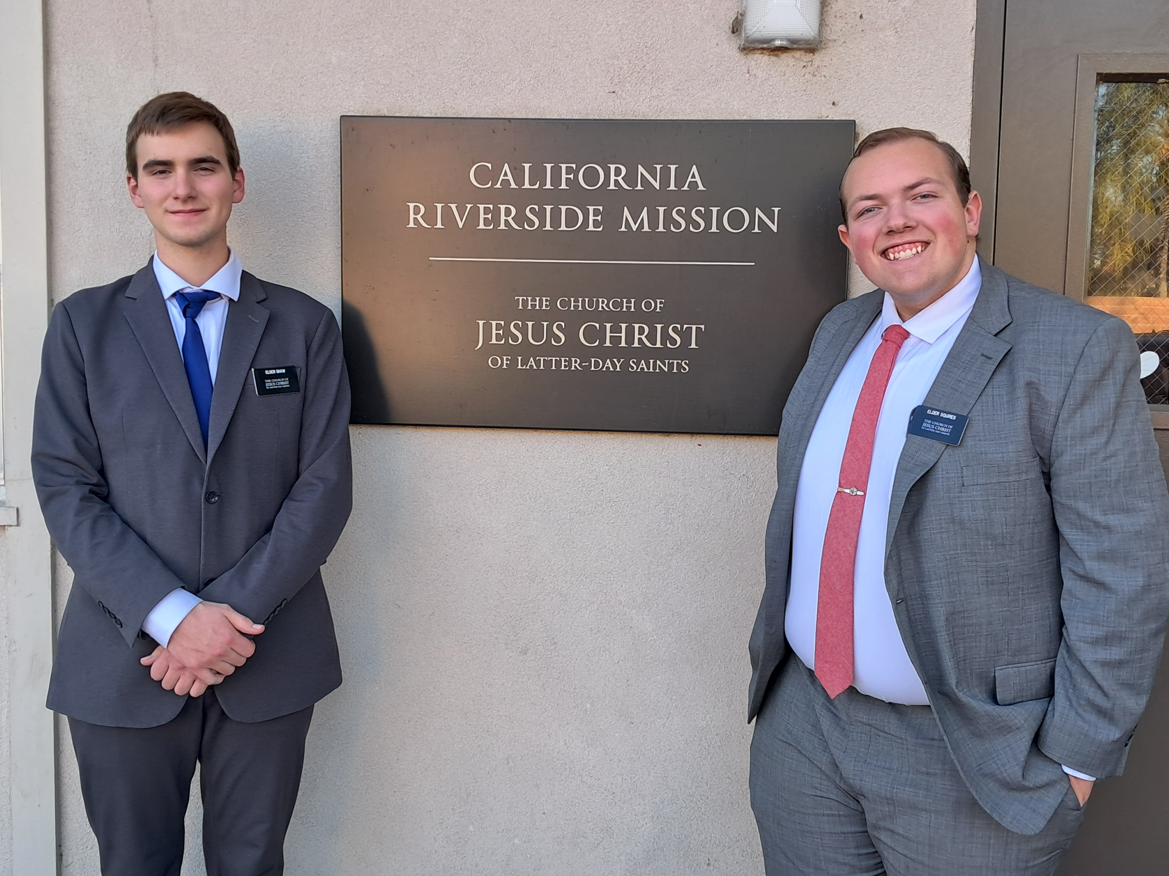 California Riverside Mission Elders Shaw and Squires