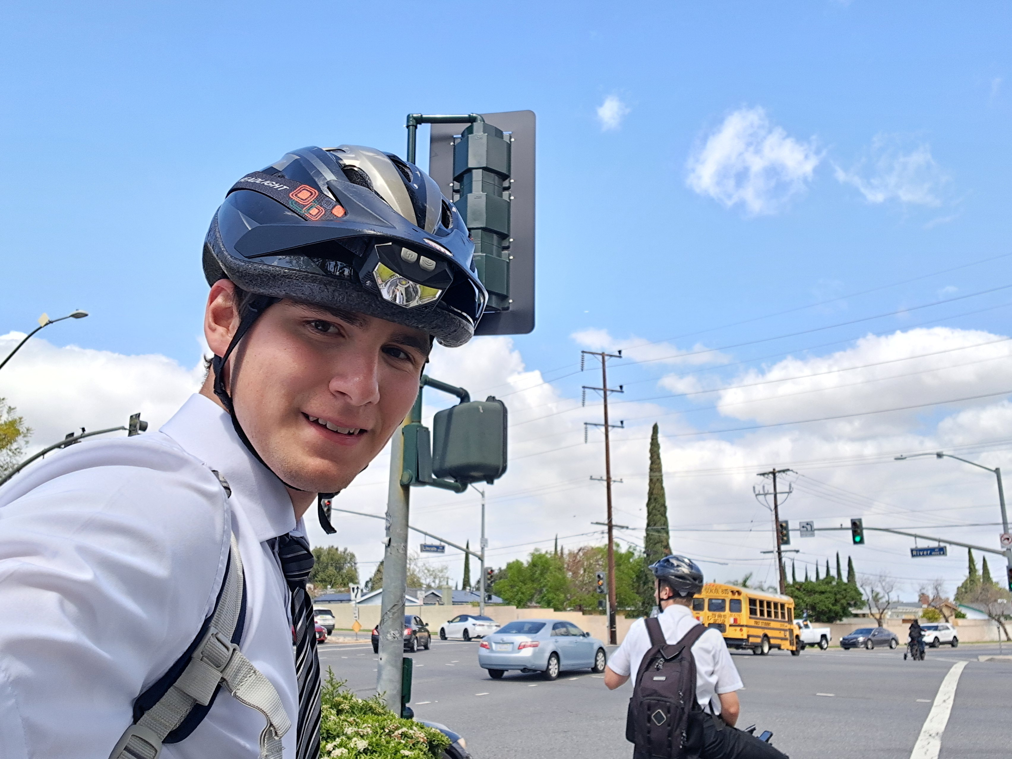 On our way to Subway for lunch.