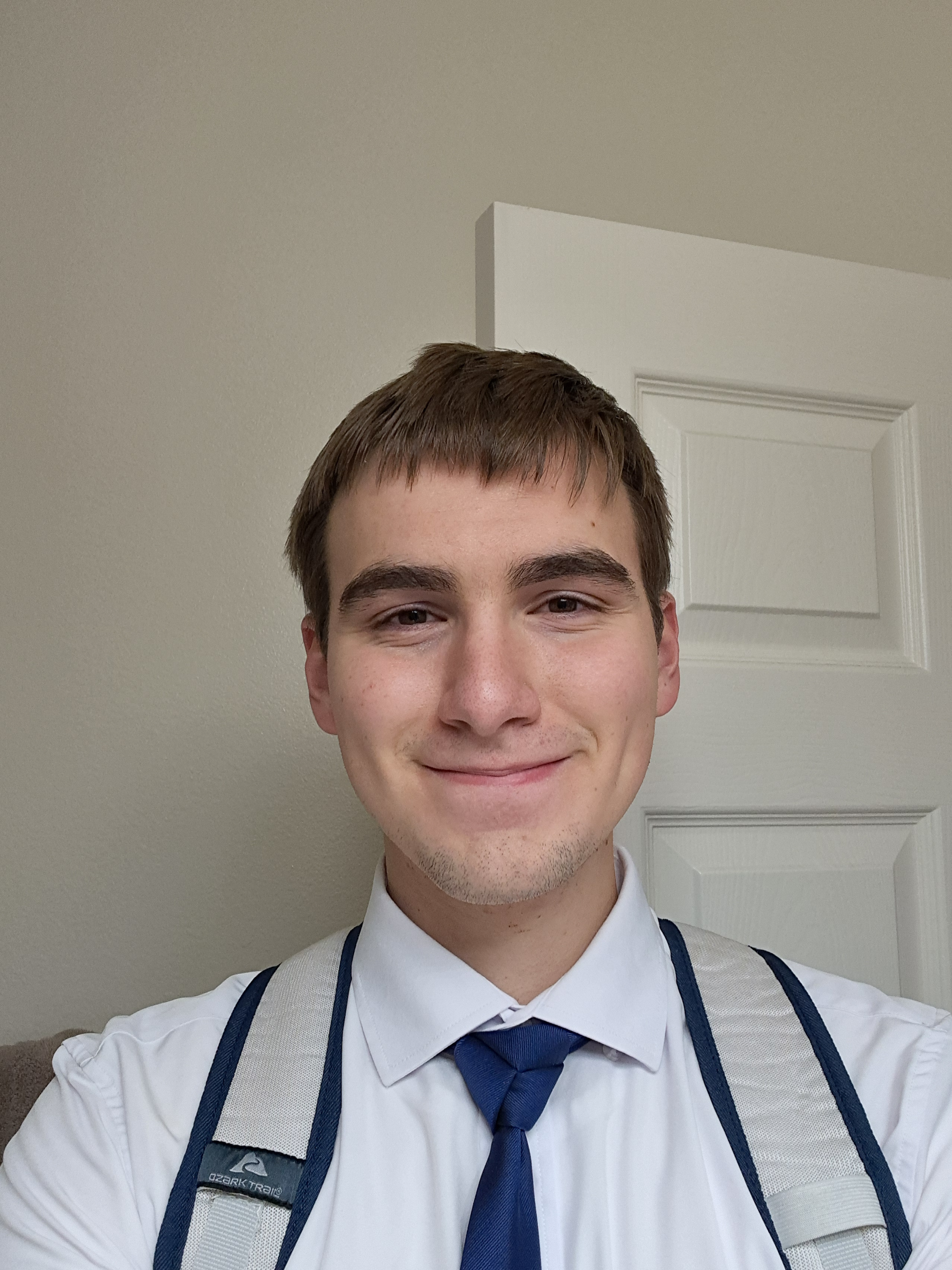 After 1st bike ride - helmet hair