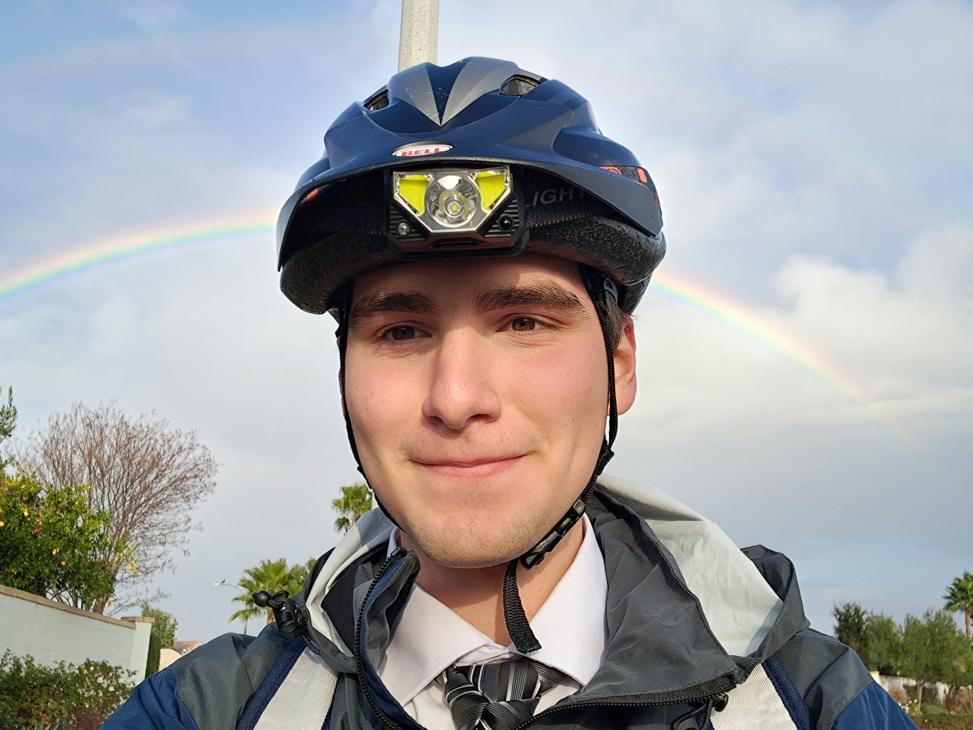 We were on our way to stop by some referrals when it started sprinkling rain! We actually got rain!!!!