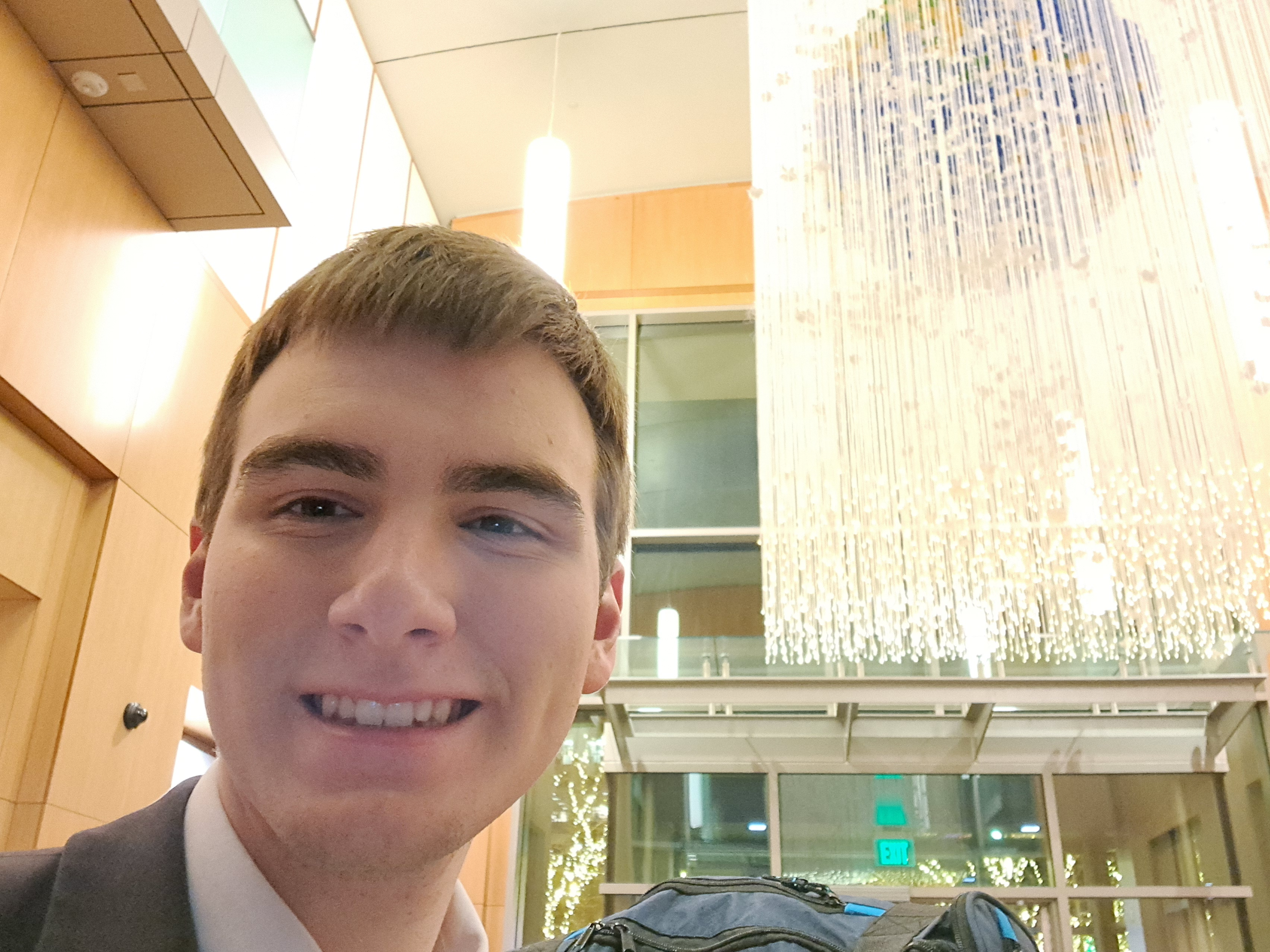 Last day MTC - light fixture in the MTC atrium designed to "represent the story of the eternal journey 'our premortal life, our mortal experience and our eternal destiny beyond'" (Plan of Salvation)