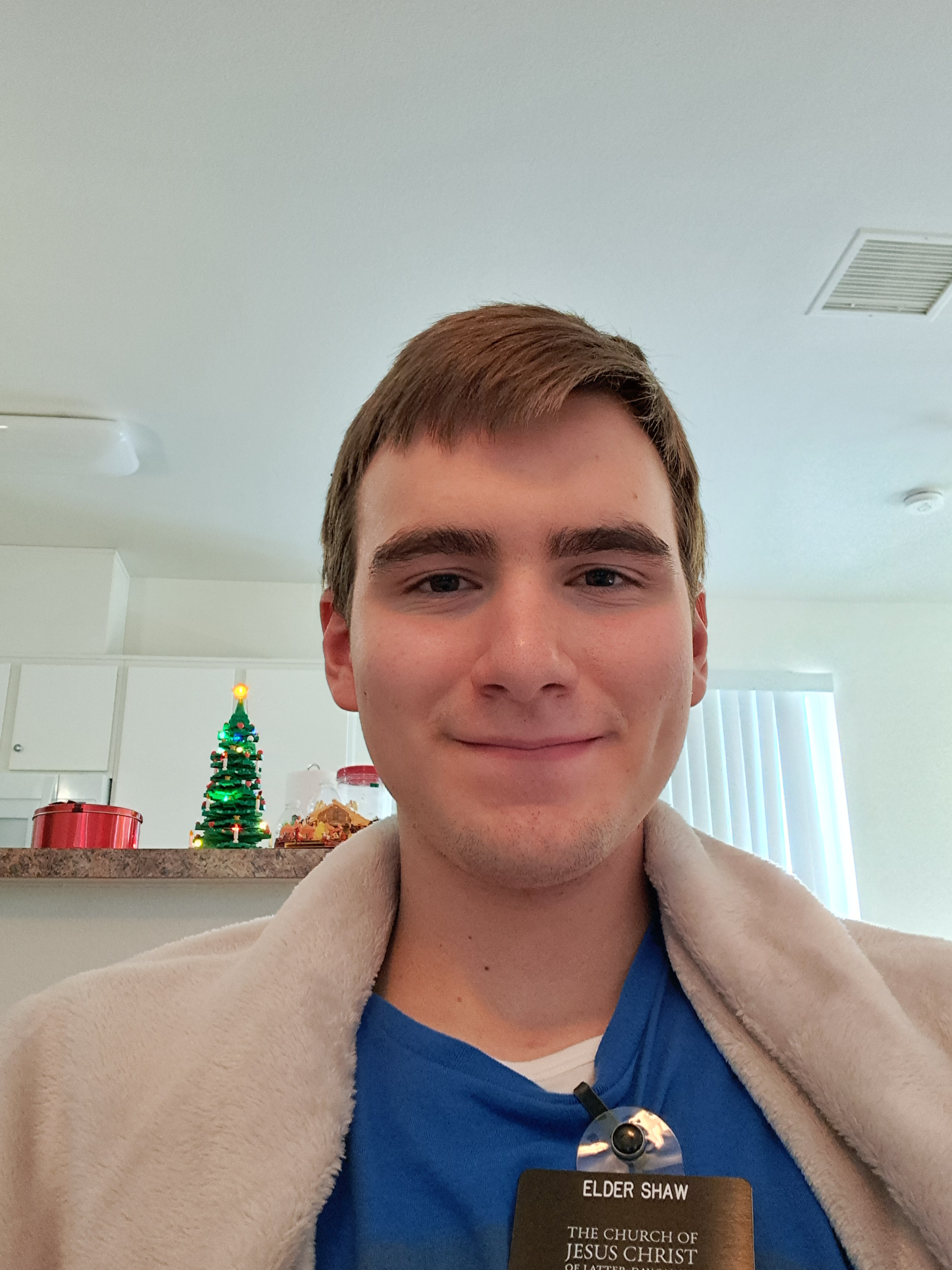 Christmas Morning - We woke up and my companion made some German pancakes, they were delicious. I got some presents from my family and also a stocking from the devotional. The stocking had toothpaste, pens, sticky notes, socks and some other stuff. My family gave me some 3D printed bluey mini figures and a snowflake of the Redlands California temple (thank you Devin) as well as some letters! I also got a tie from a friend. We haven't had very much success this week but I will continue with faith and trust God