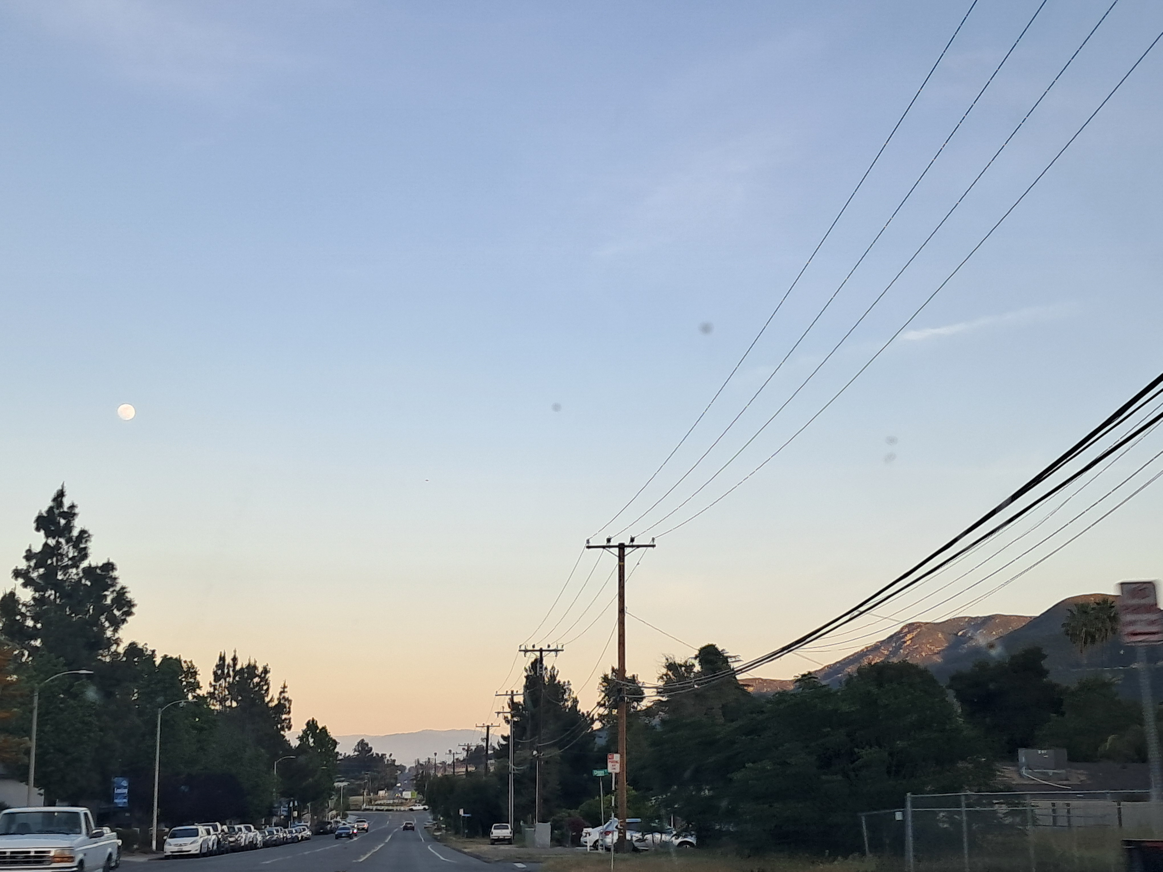 Da Moons!... and some trees and a road and a...