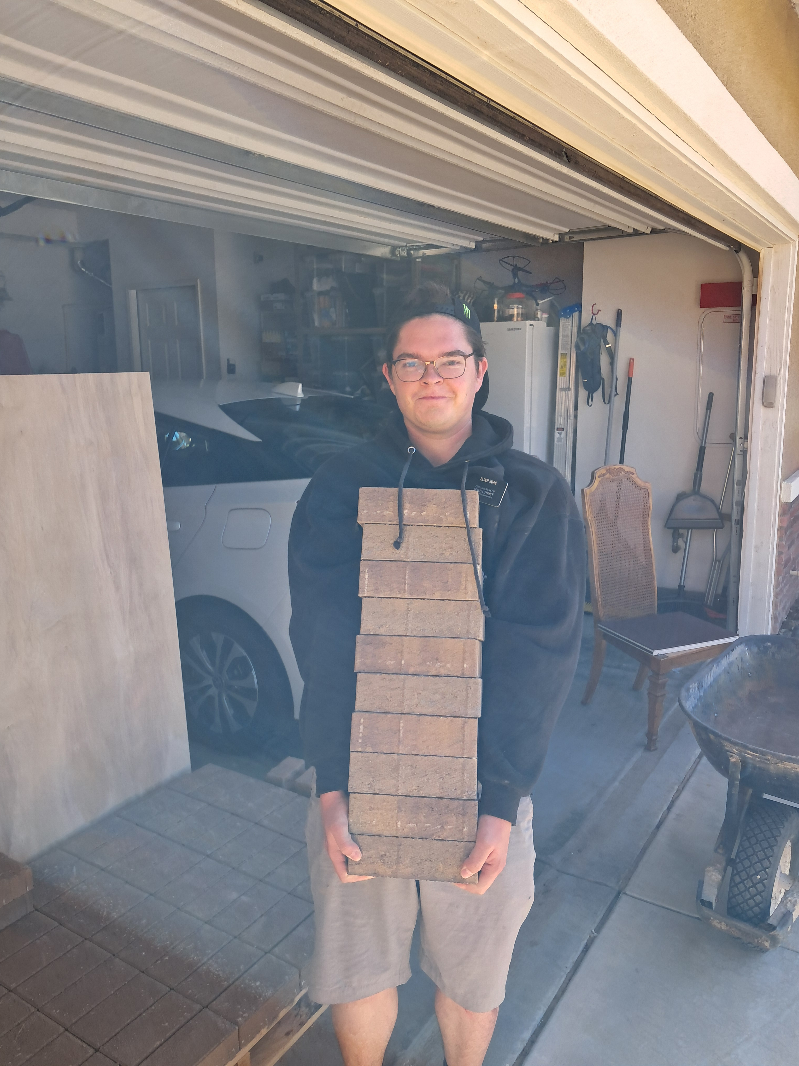 Meet my buff companion! The way he is holding it makes him look like he's got big muscles.