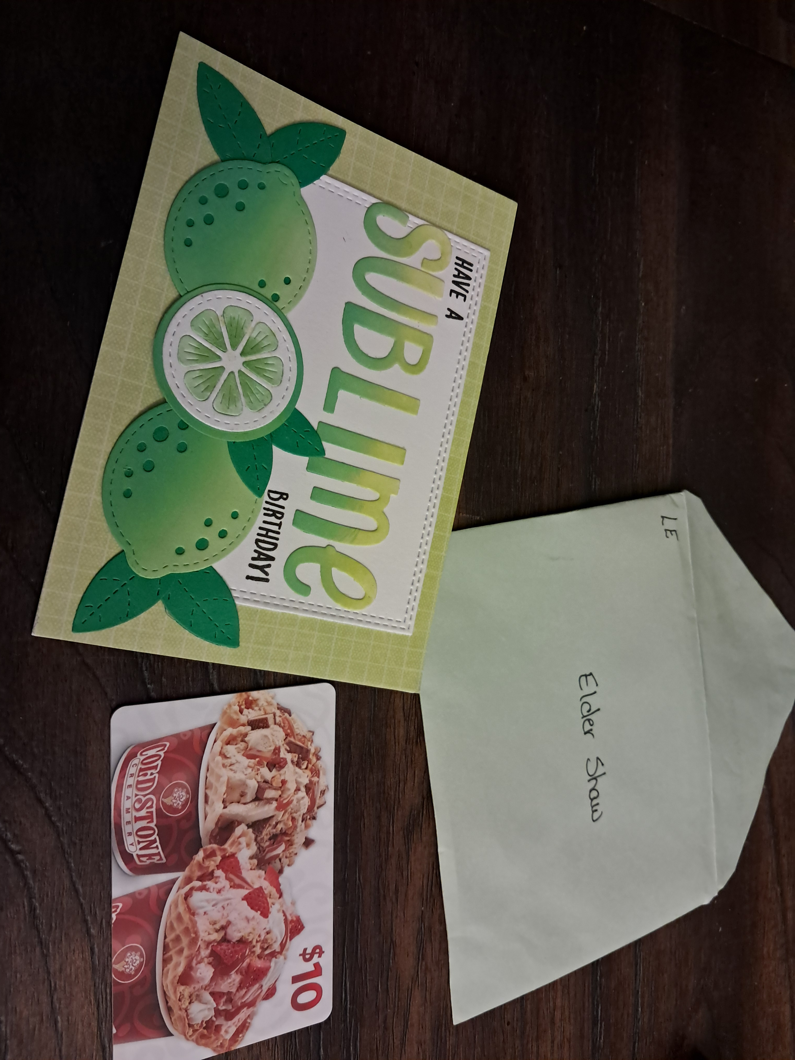 This is what President and Sister Hendrickson gave to me for my birthday! It was so nice of them!!!