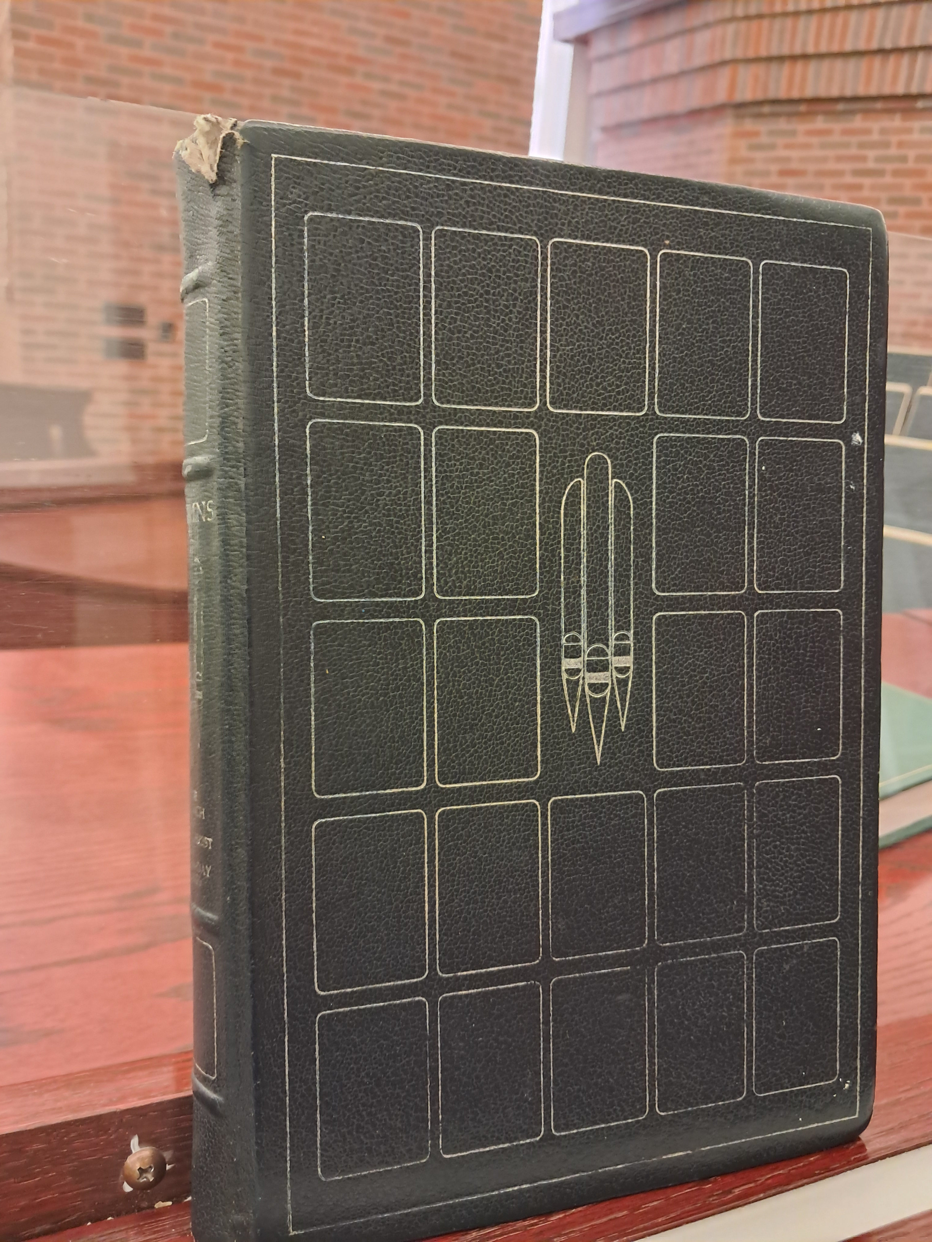 Brother Lindquist used to work for the church and this is what he was given. Last week he said that I need to get a hymn book so I can write notes and markings to help me in parts that I struggle with (for organ practice). Today he brought me this one. He wanted to find a good home for it or something like that so he gave it to me!