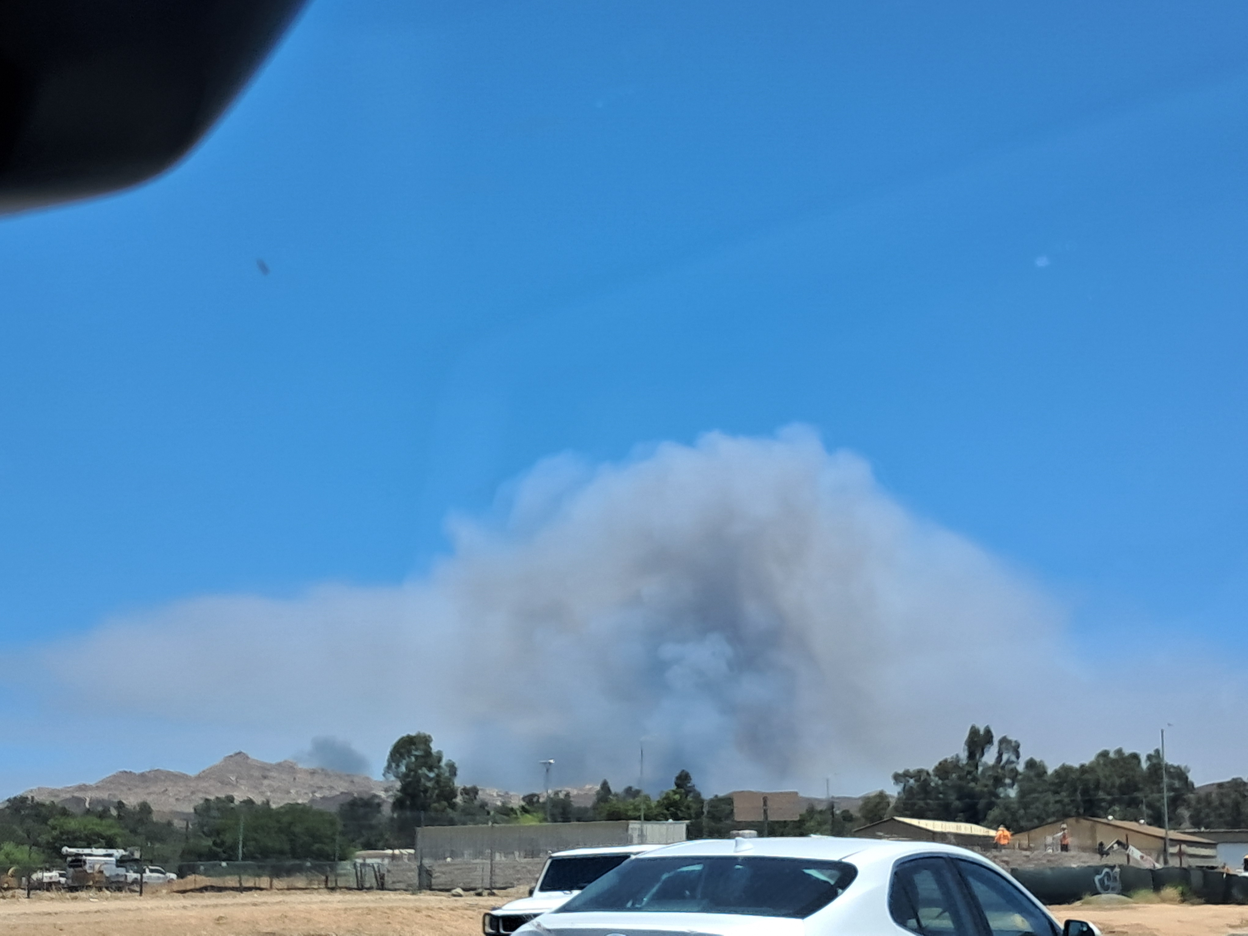 Then there is this one a few days later. (This one is out too but this happened on the day we went on exchanges so I was up in the northern apartments where the fire was right next to. By the end of the day it too was put out.