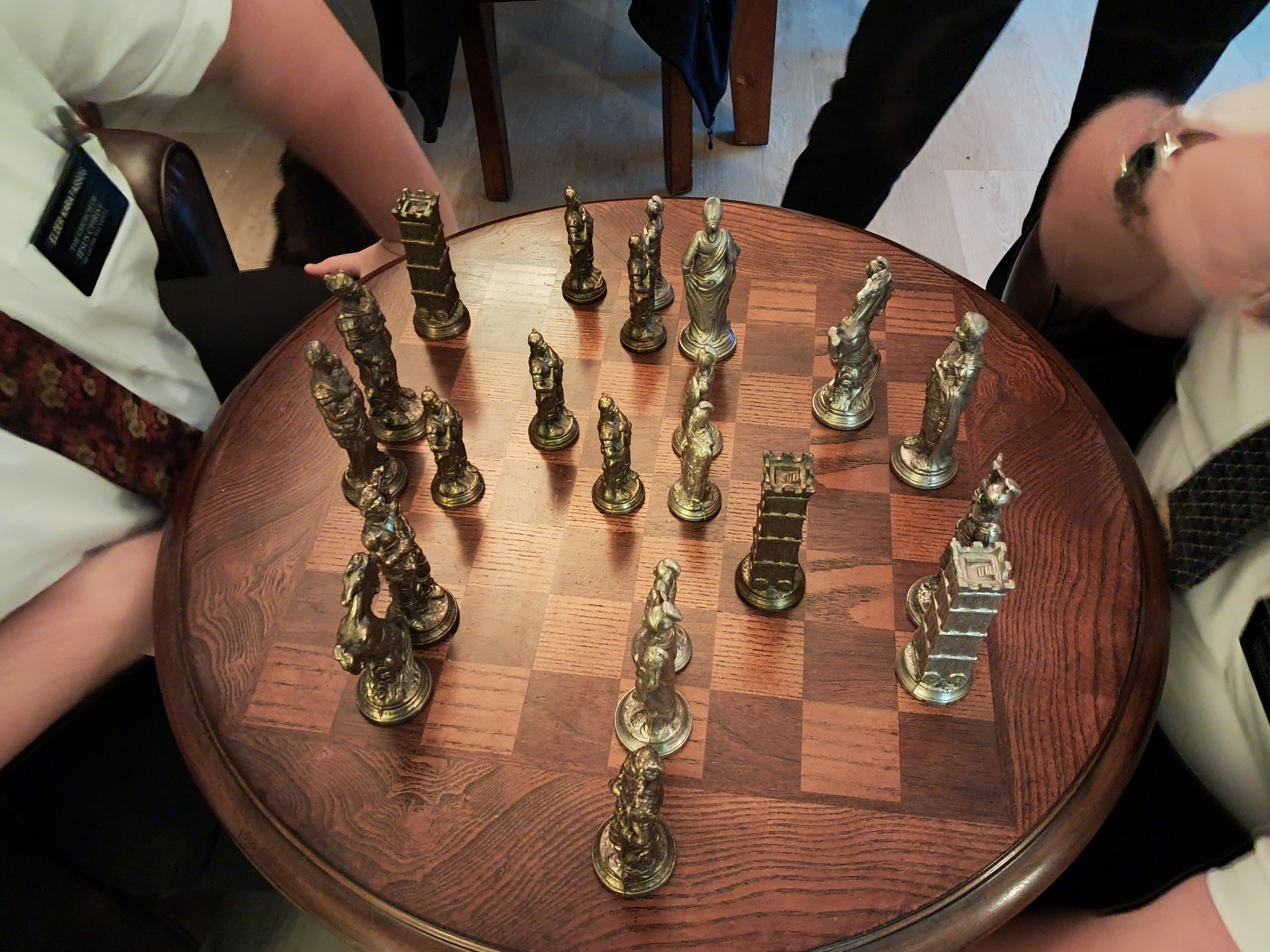 Sister Fechtig's chess pieces.  She bought them over 50 years ago.