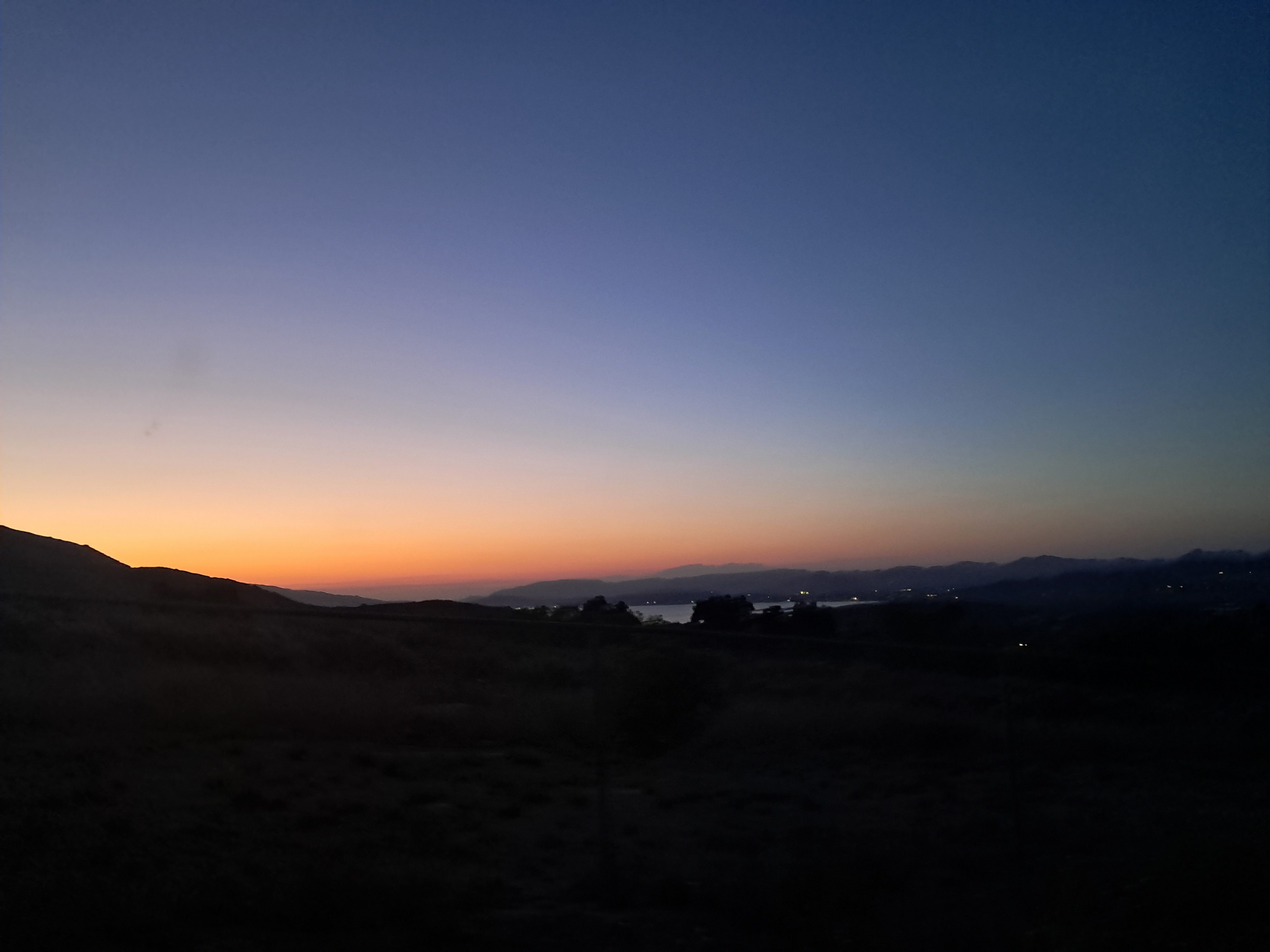 Sunsets along the hills leading up to the Ortega mountains