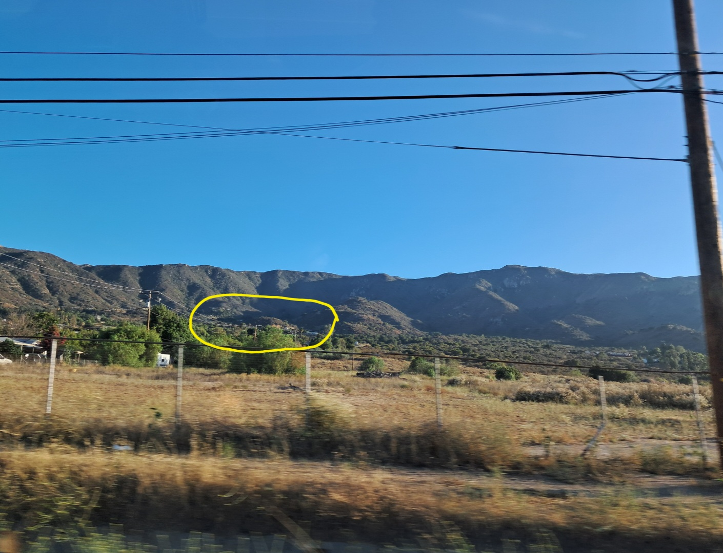 We went to a member's house on the hills of the Ortega mountains.