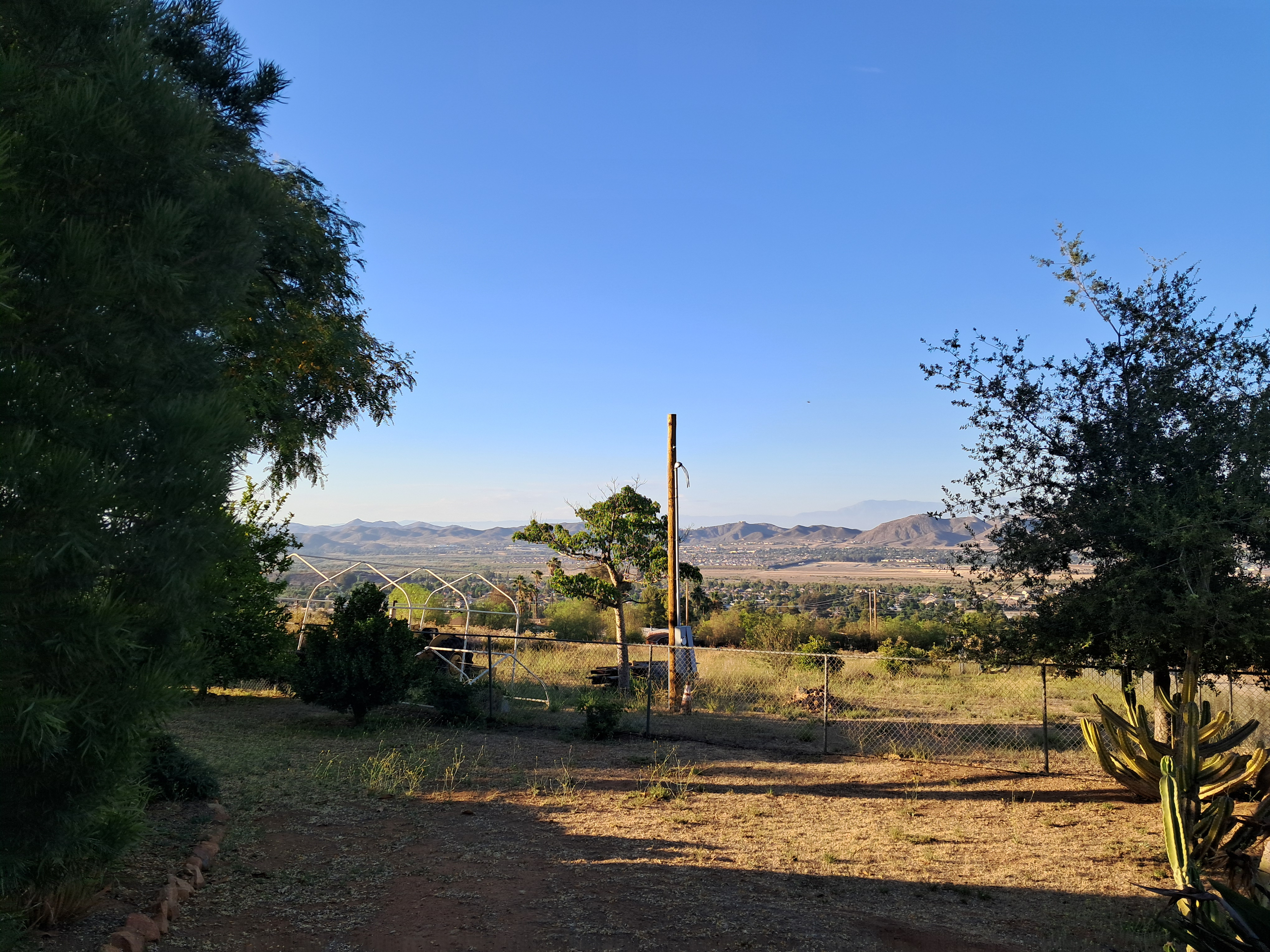 Here is the view of the valley from their place. They told me a little bit about their setup with their septic tank and how they put it in as well as their well. It was really cool!