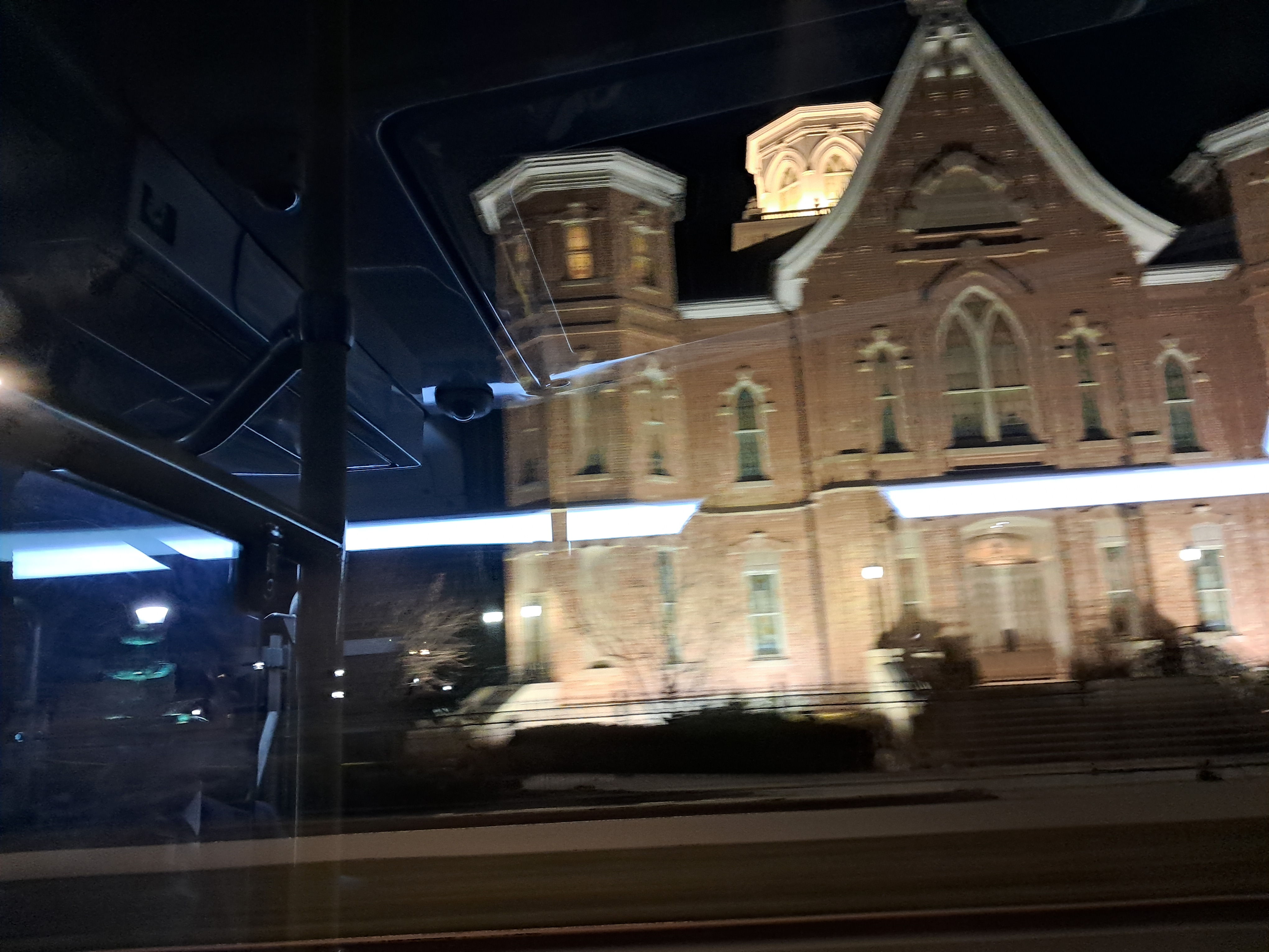 Provo City Center temple on the way to Front Runner.