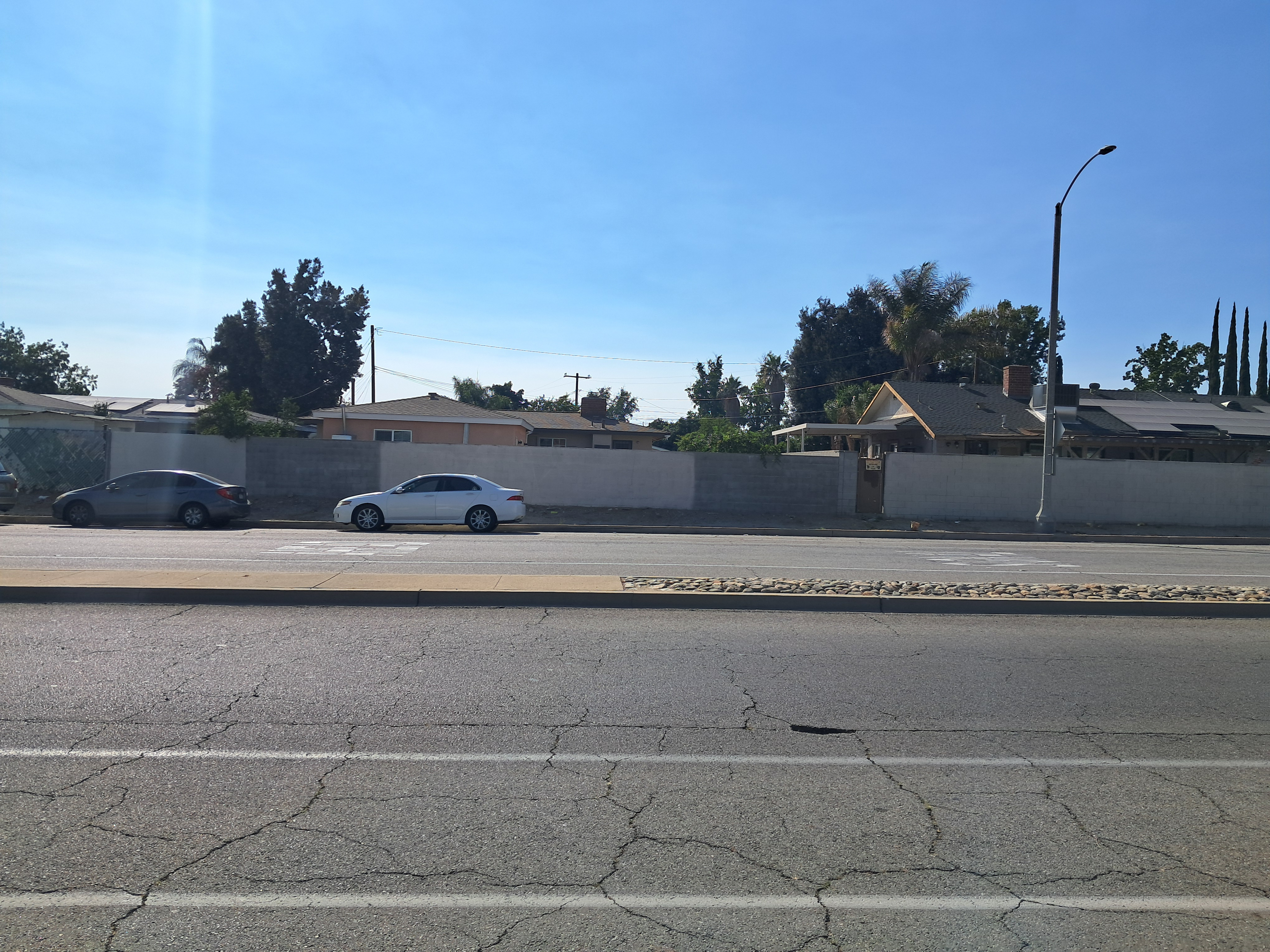 Across that street... is the end of the mission. As some missionaries have said standing by the border, "there is only an invisible line stopping me from crossing this point". In this case it is the street.