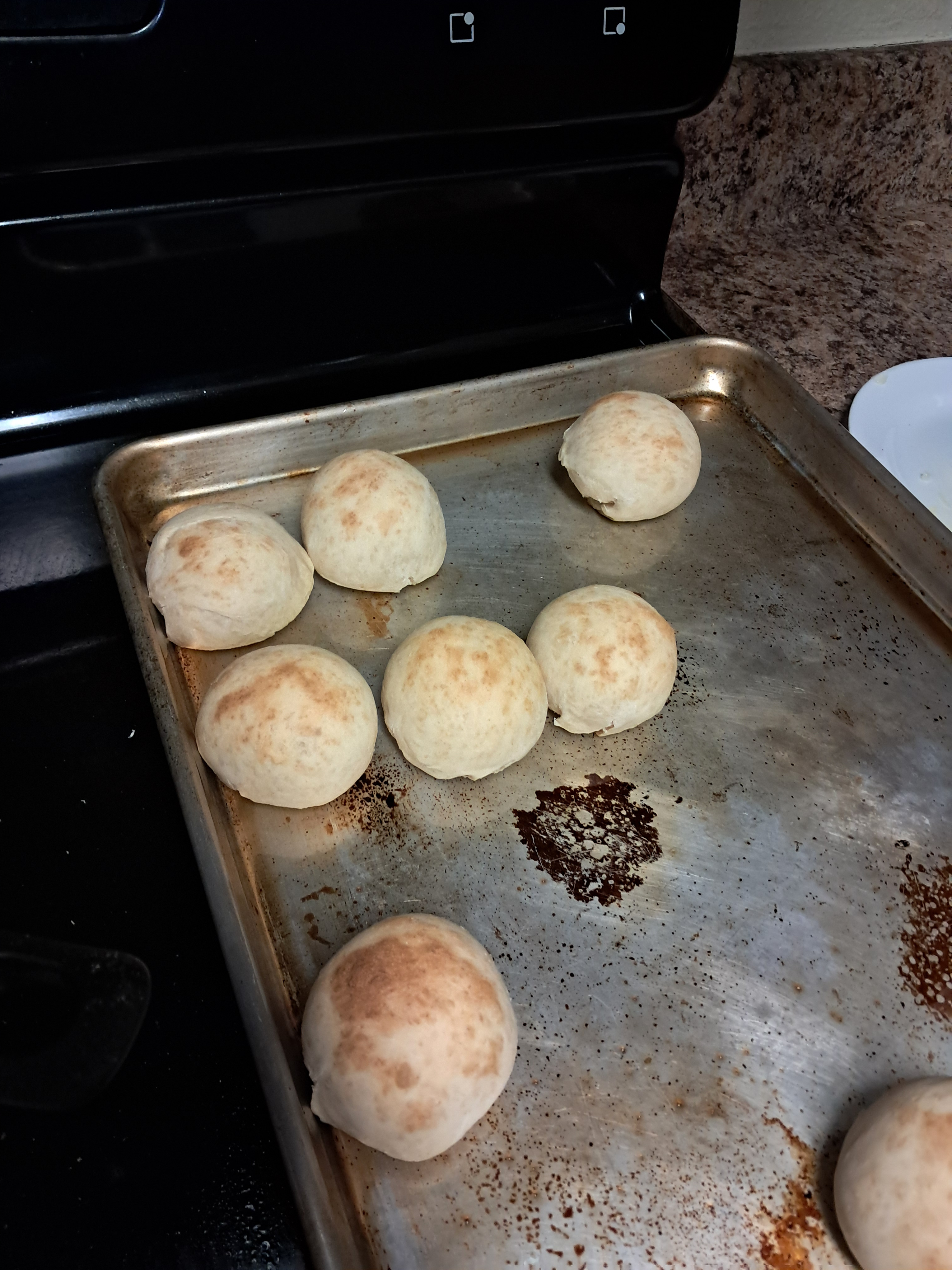 Here is my unsalted, under raised rolls I made... we didn't have salt and I didn't let them rise long enough but they still tasted pretty good.