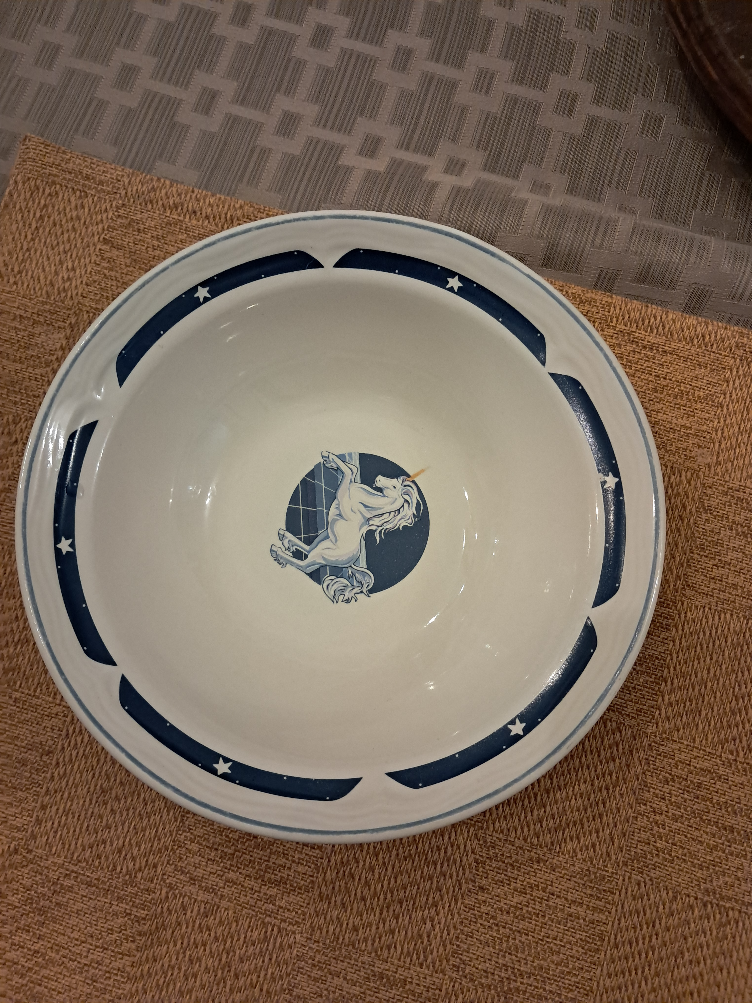 Sister Griggs unicorn bowls. She loves unicorns.