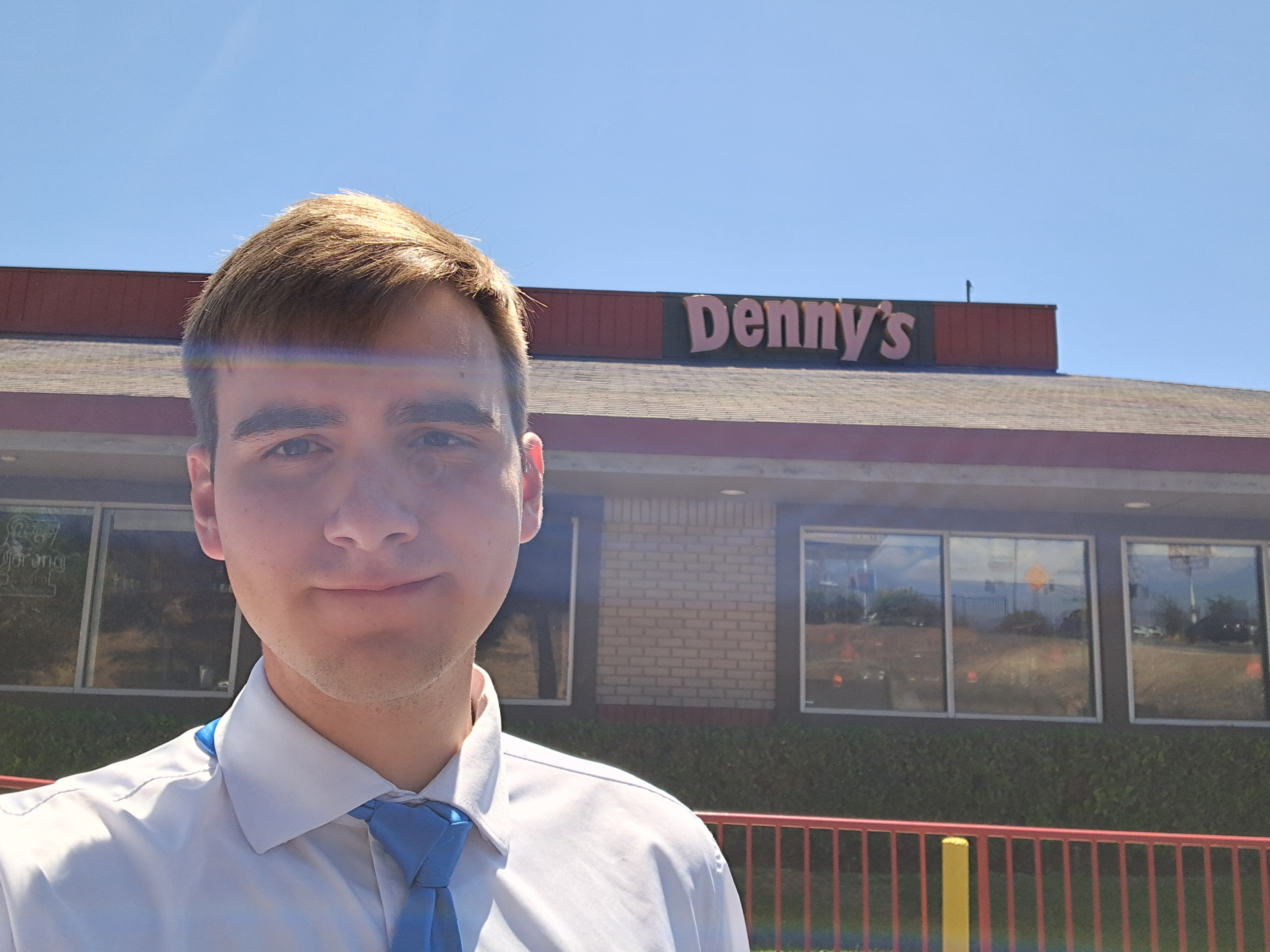 Elder Coria had exchanges with Elder Nielson so we all went to Denny's.