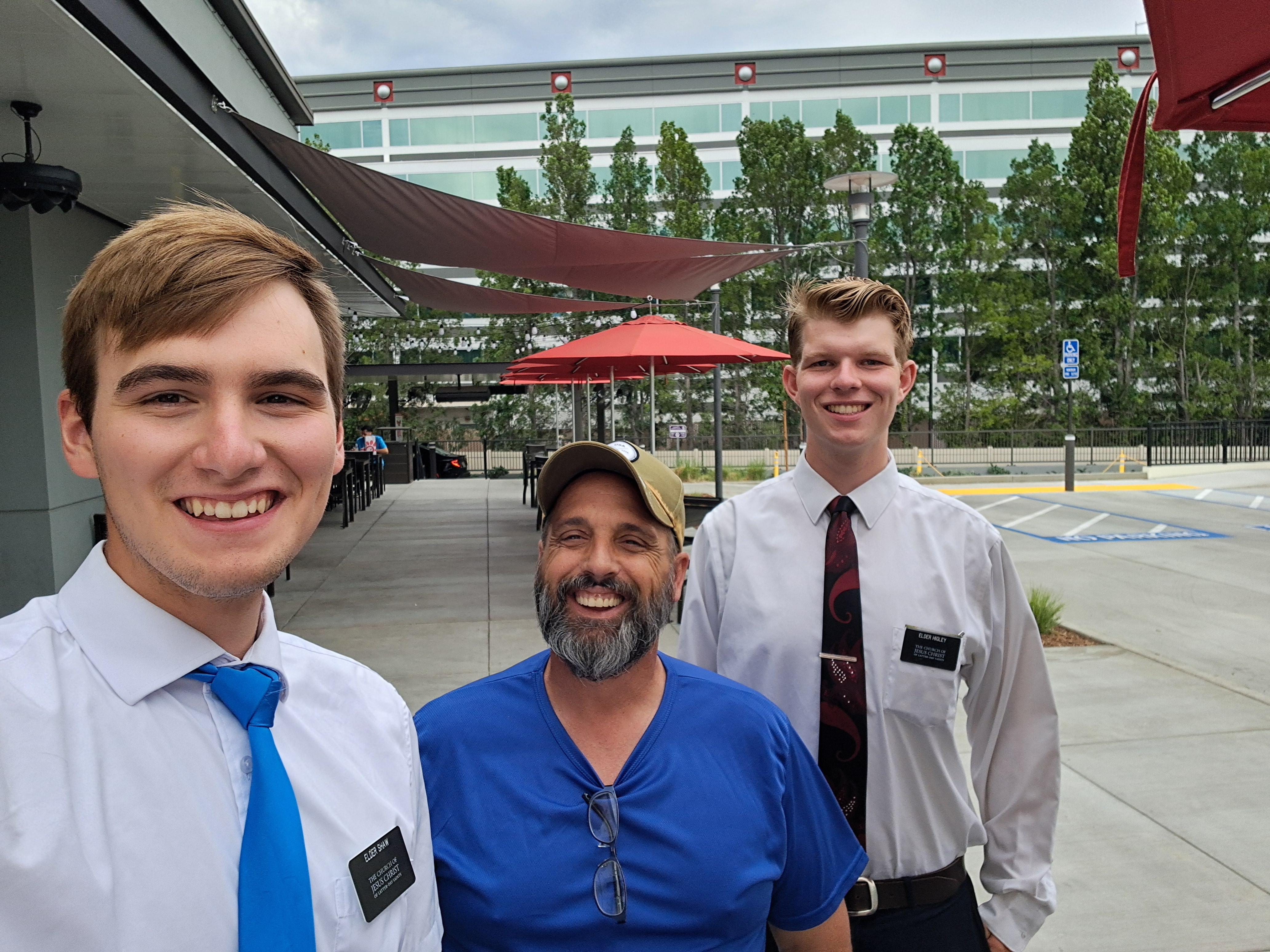 This was someone I used to teach back in another area and we stayed in contact. He came by to visit bought us breakfast.