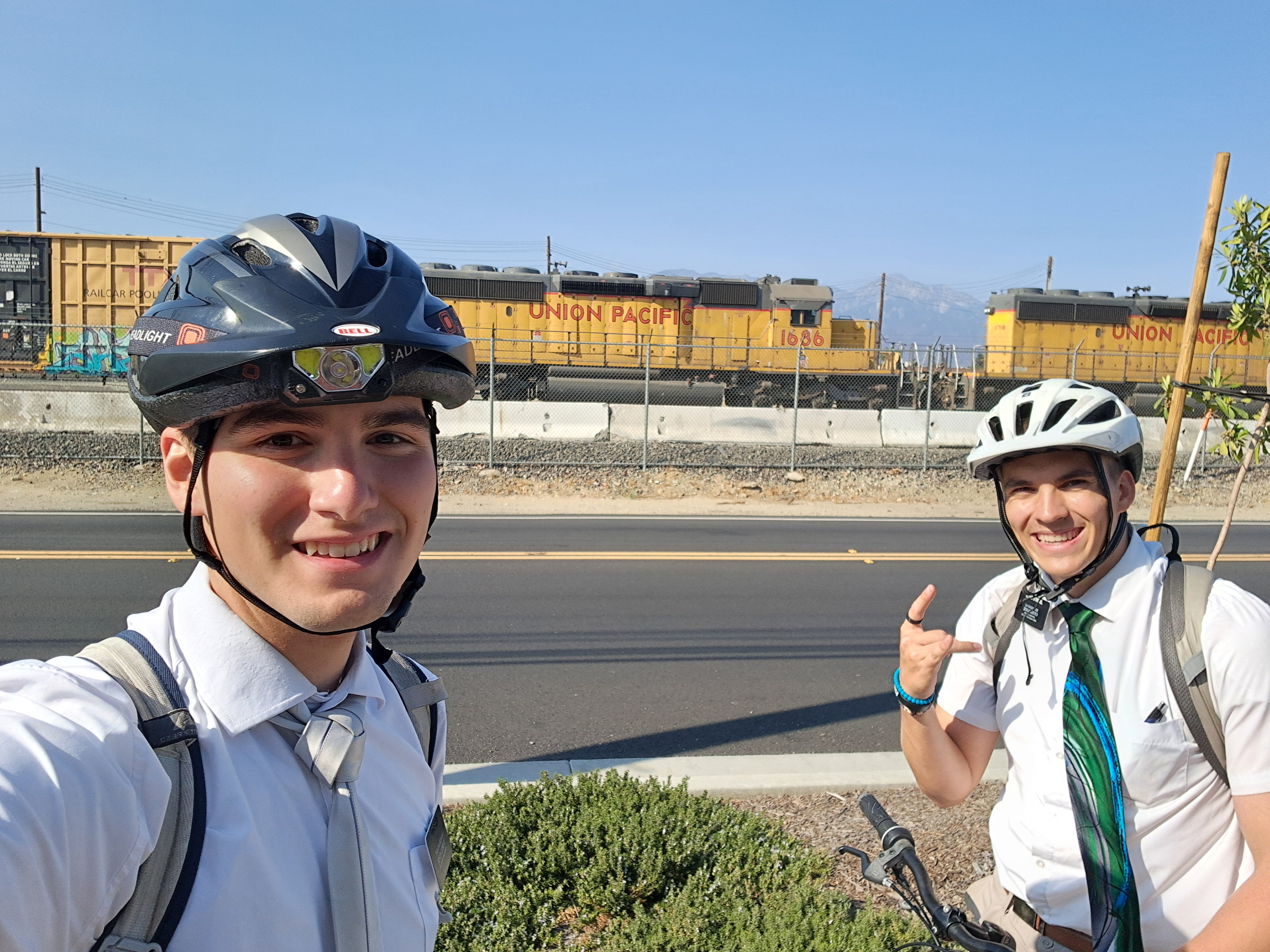 Me and Elder Strebel on exchanges