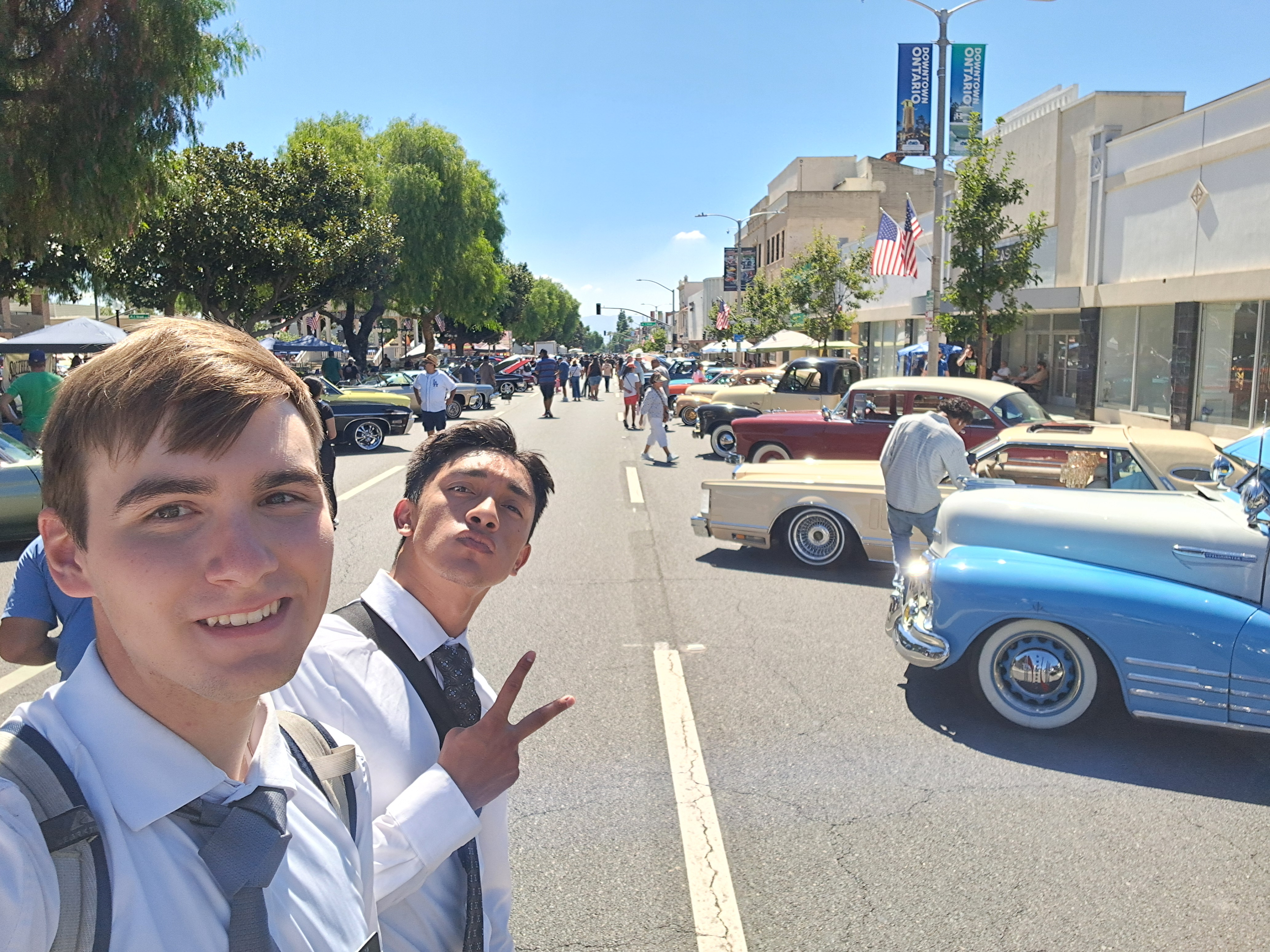 Zone wide exchanges with Elder Jerezano. He  loves low-riders and old cars so we ended up spending most of our lunch hour walking around the fair.