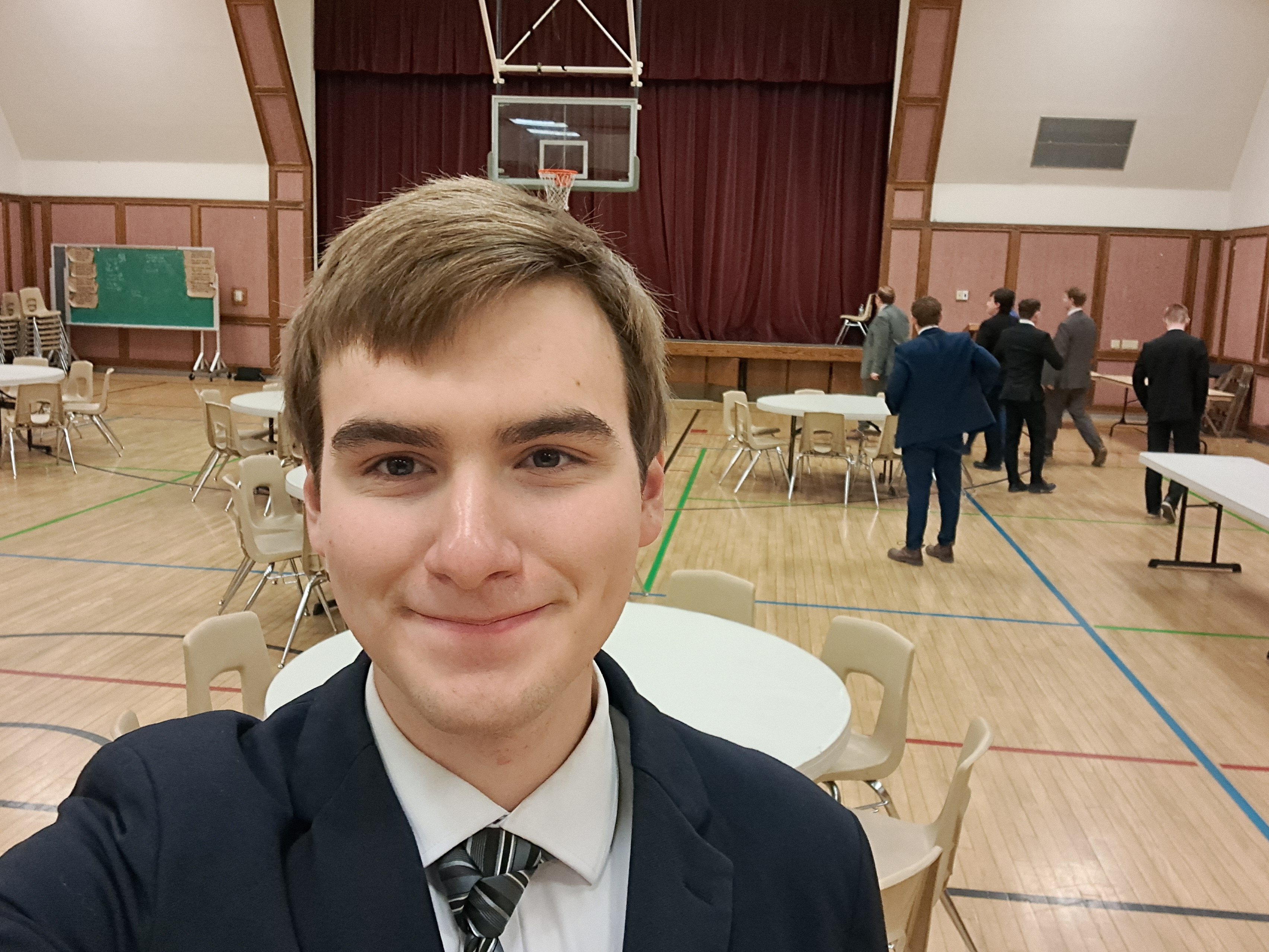 Just finished setting up for Zone Conference