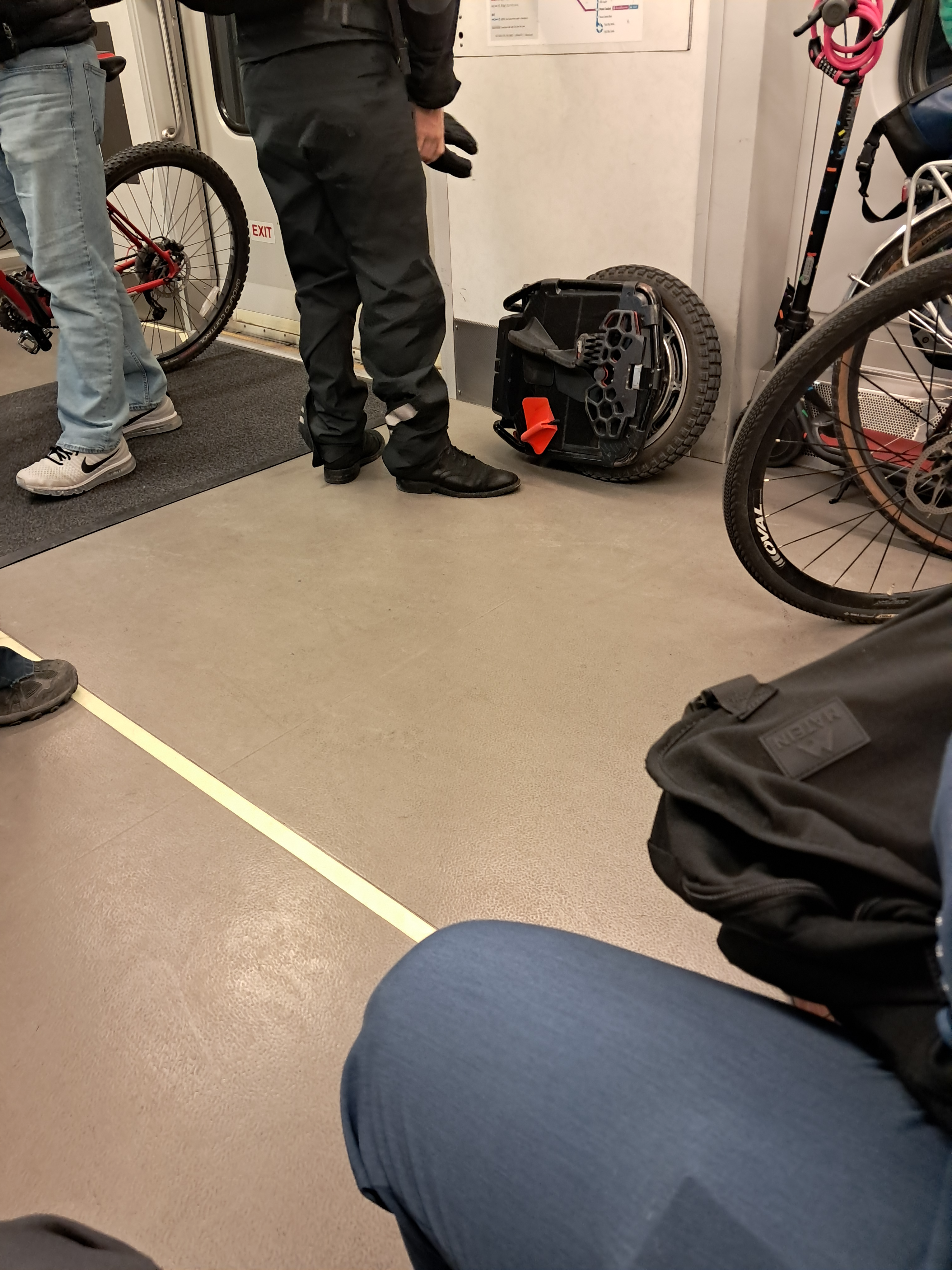 Electric Unicycle on Front Runner.