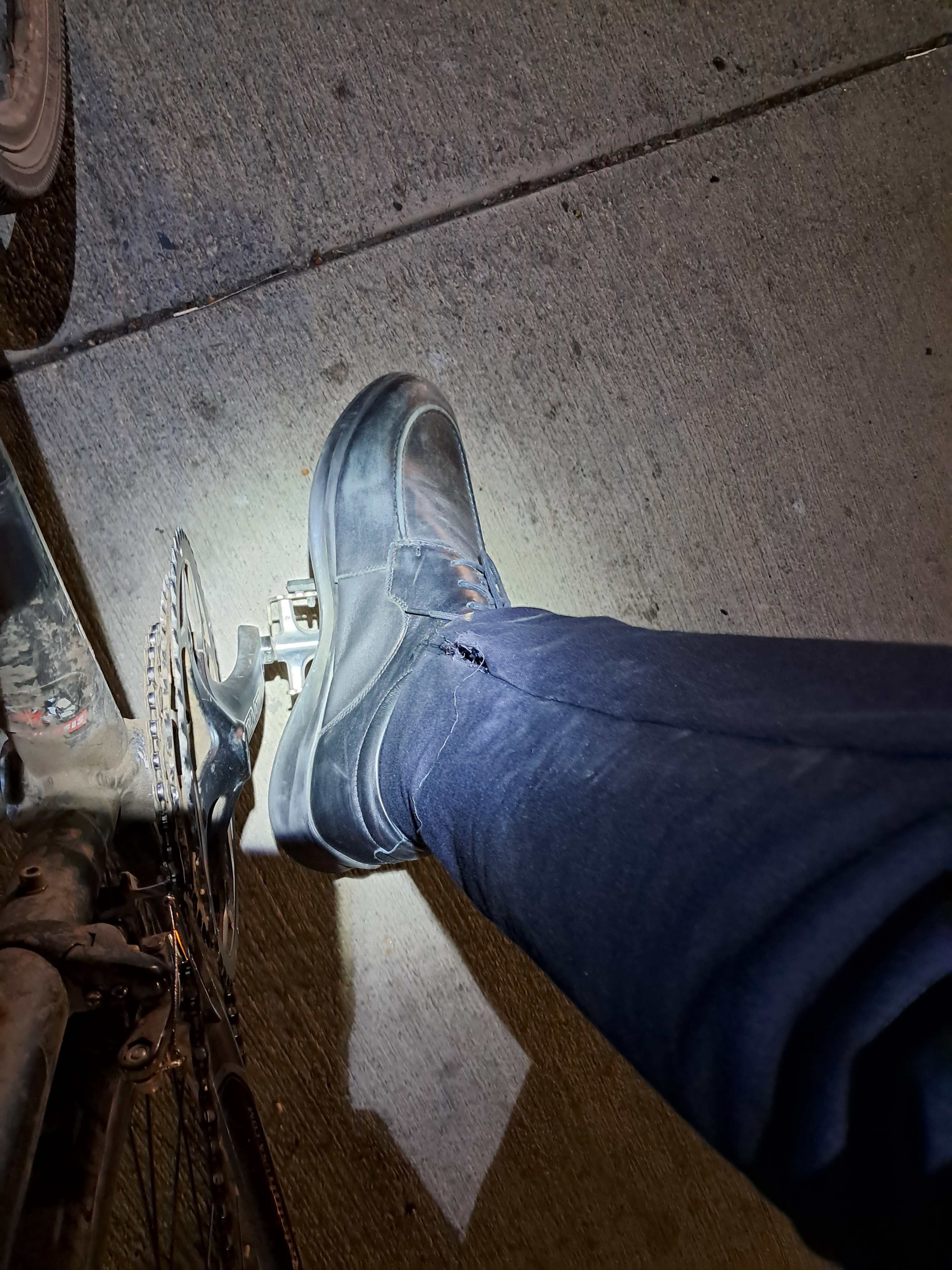 Me and my pants don't like the other Elder's bike (I have been fine on my regular bike.